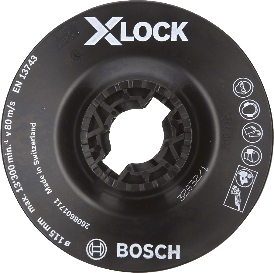 Bosch - X-LOCK - 115 mm Fiber Disk Yumuşak Taban