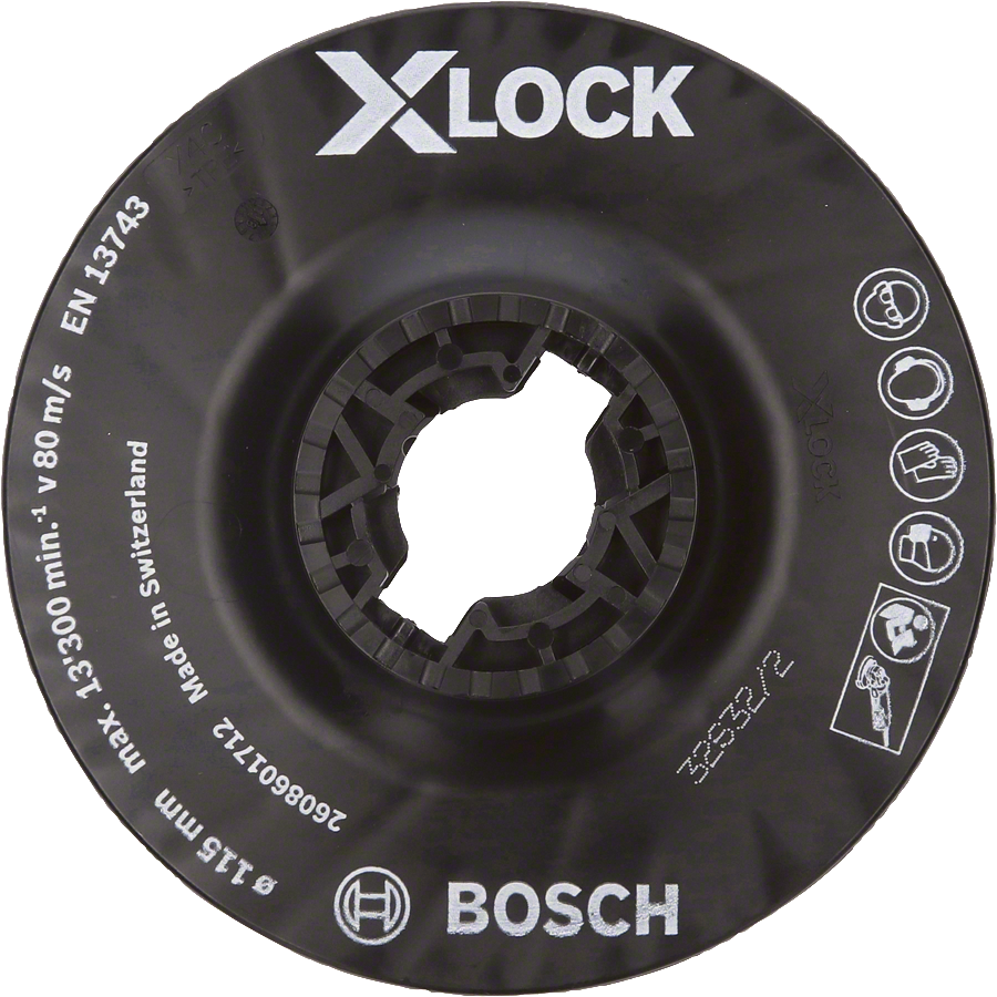 Bosch - X-LOCK - 115 mm Fiber Disk Orta Sertlikte Taban