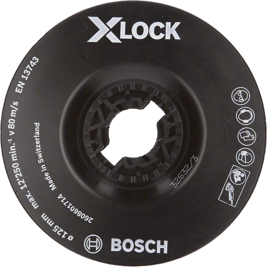 Bosch - X-LOCK - 125 mm Fiber Disk Yumuşak Taban