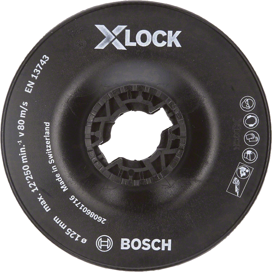 Bosch - X-LOCK - 125 mm Fiber Disk Sert Taban