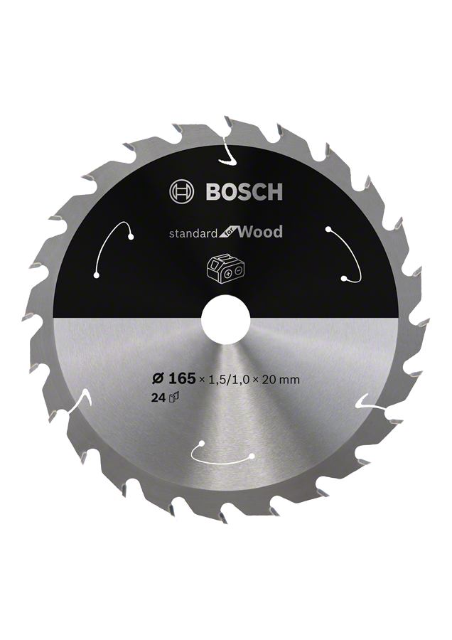 Bosch - Standard for Series Cordless Circular Saw Blade for Wood 165*20 mm 24 Teeth