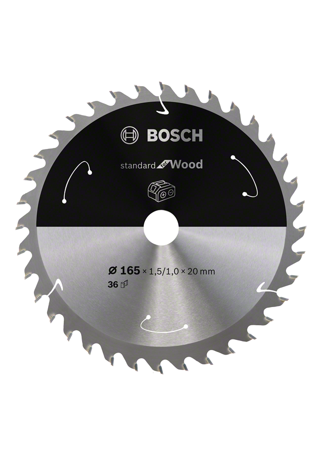 Bosch - Standard for Series Cordless Circular Saw Blade for Wood 165*20 mm 36 Teeth