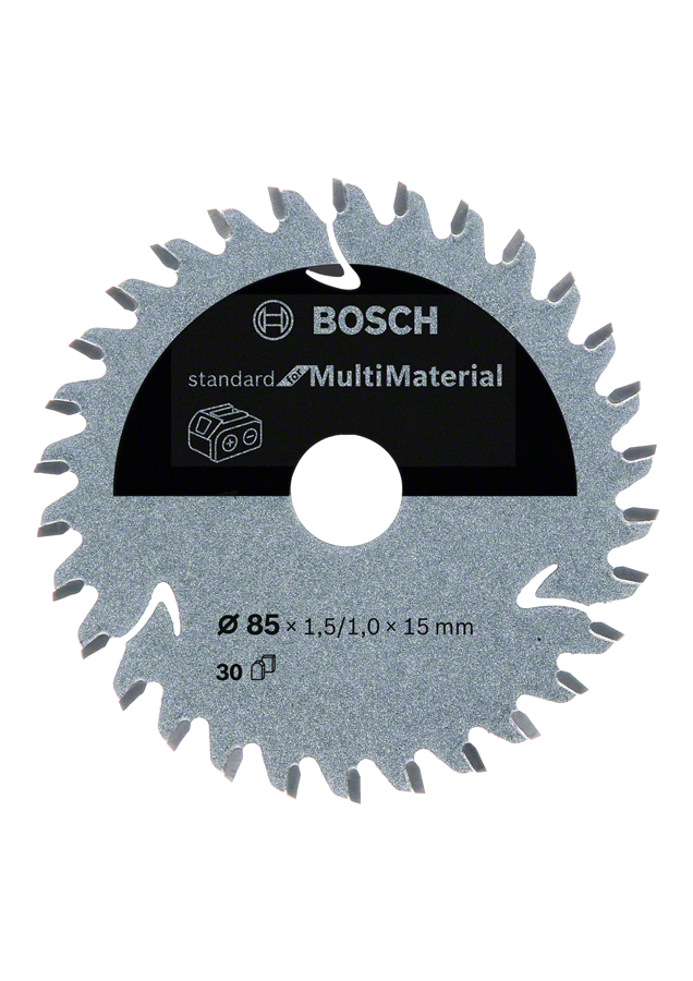 Bosch - Standard for Serisi Çoklu Malzeme için Akülü Daire Testere Bıçağı 85*15 mm 30 Diş