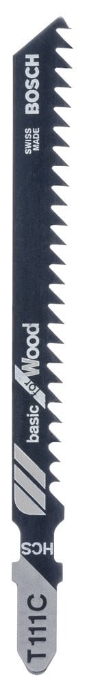 Bosch - Economic Series T 111 C Jigsaw Blade for Wood - 25 Piece Pack