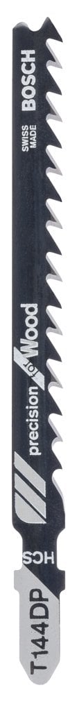 Bosch - Precision Cutting Series T 144 DP Jigsaw Blade for Wood - Pack of 100