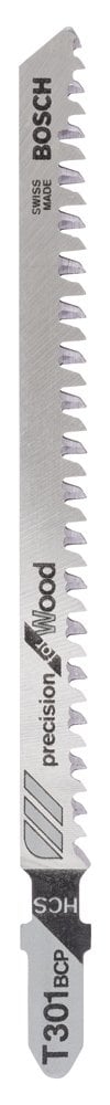 Bosch - Precision Cutting Series T 301 BCP Jigsaw Blade for Wood - Pack of 5