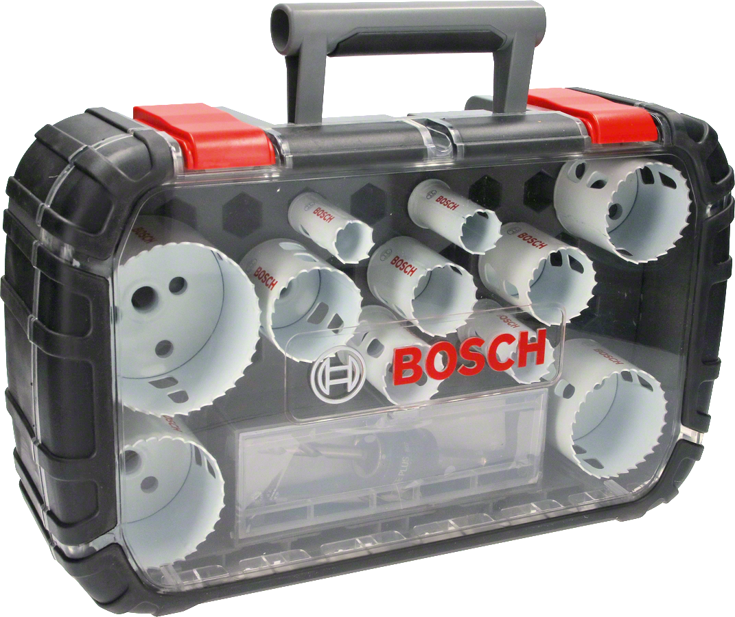 Bosch - New Progressor Series Hole Saw (Punch) Set 14 Pieces Ø 20-22-25-32-35-40-44-51-60-64-76 mm