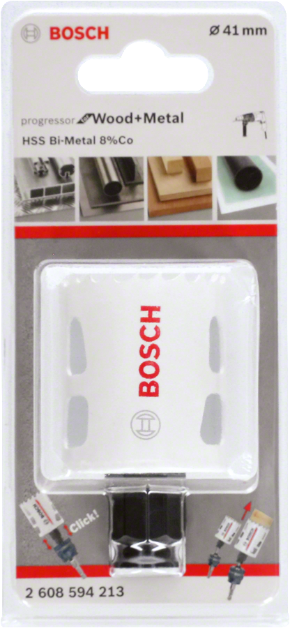 Bosch - New Progressor Series Hole Saw for Wood and Metal (Hole Saw) 41 mm