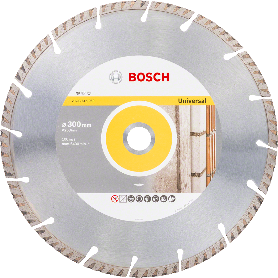 Bosch - Standard Seri Genel Yapı Malzemeleri ve Metal İçin Elmas Kesme Diski 300*25,4 mm