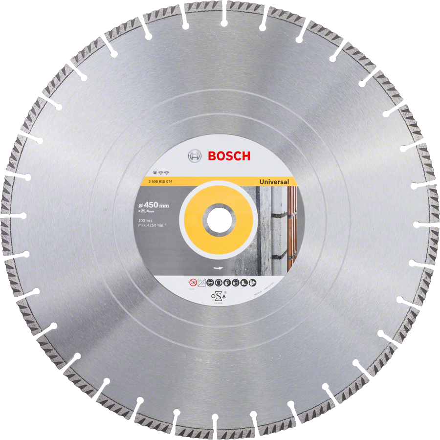 Bosch - Standard Seri Genel Yapı Malzemeleri ve Metal İçin Elmas Kesme Diski 450*25,4 mm