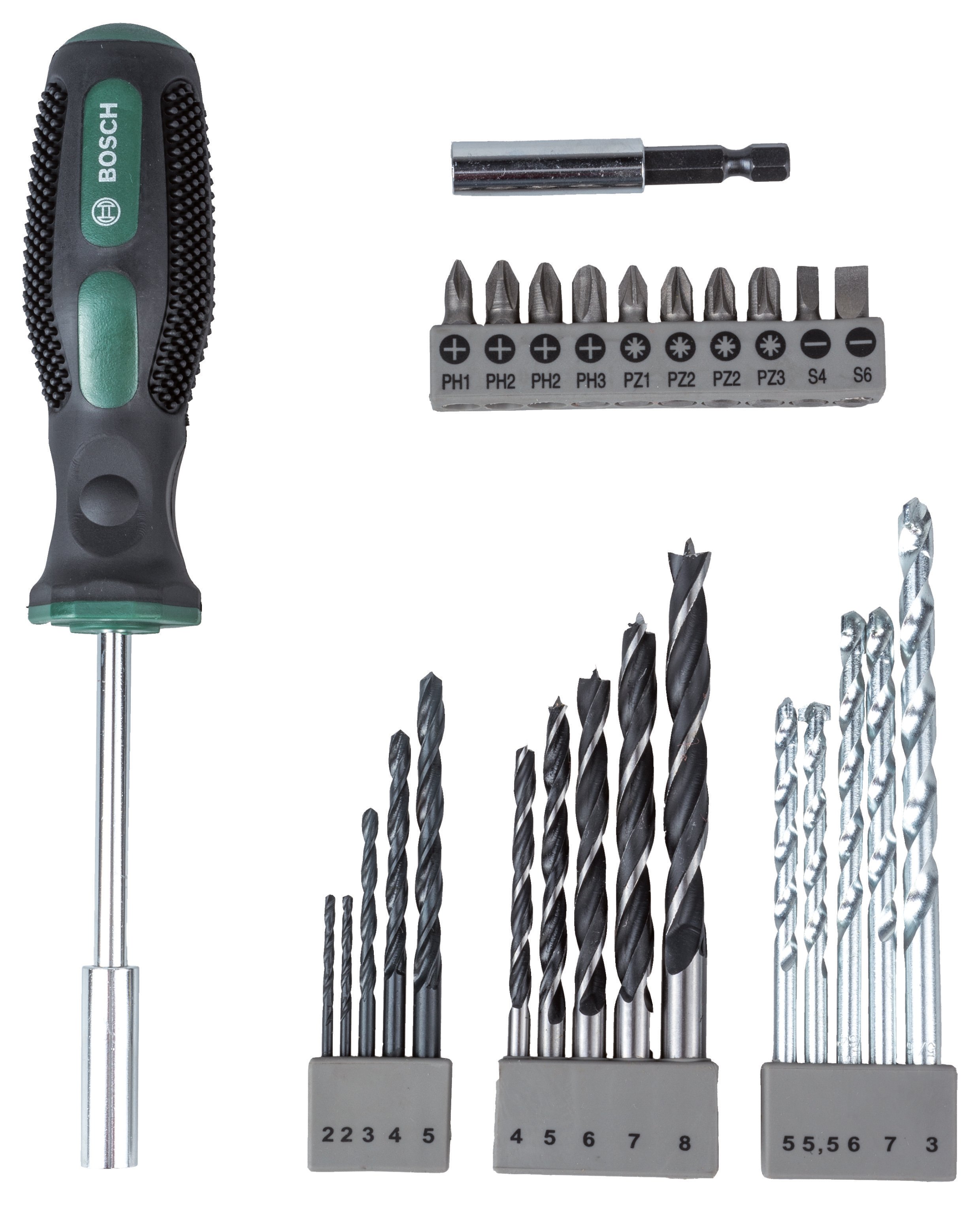 Bosch - 27 Piece Screwdriver and Drill Bit Set