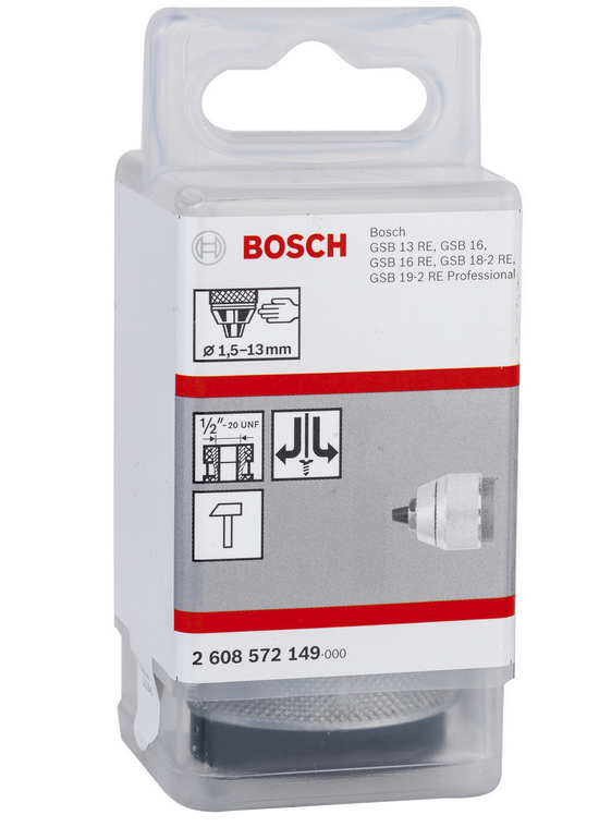 Bosch - 1/2''-20 - 1,5-13 mm Supra Mandren Krom.