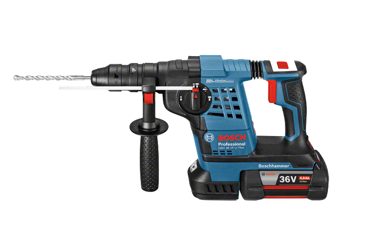 Havasis A.Ş. Bosch Professional GBH 36 V-LI Plus 4 Ah Çift Akülü Kırıcı/Delici - L-boxx Çantalı