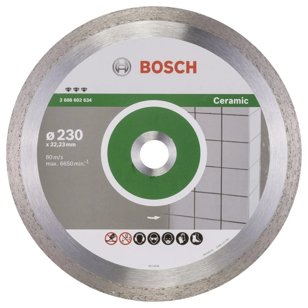 Bosch - Best Serisi Seramik İçin, Elmas Kesme Diski 230 mm