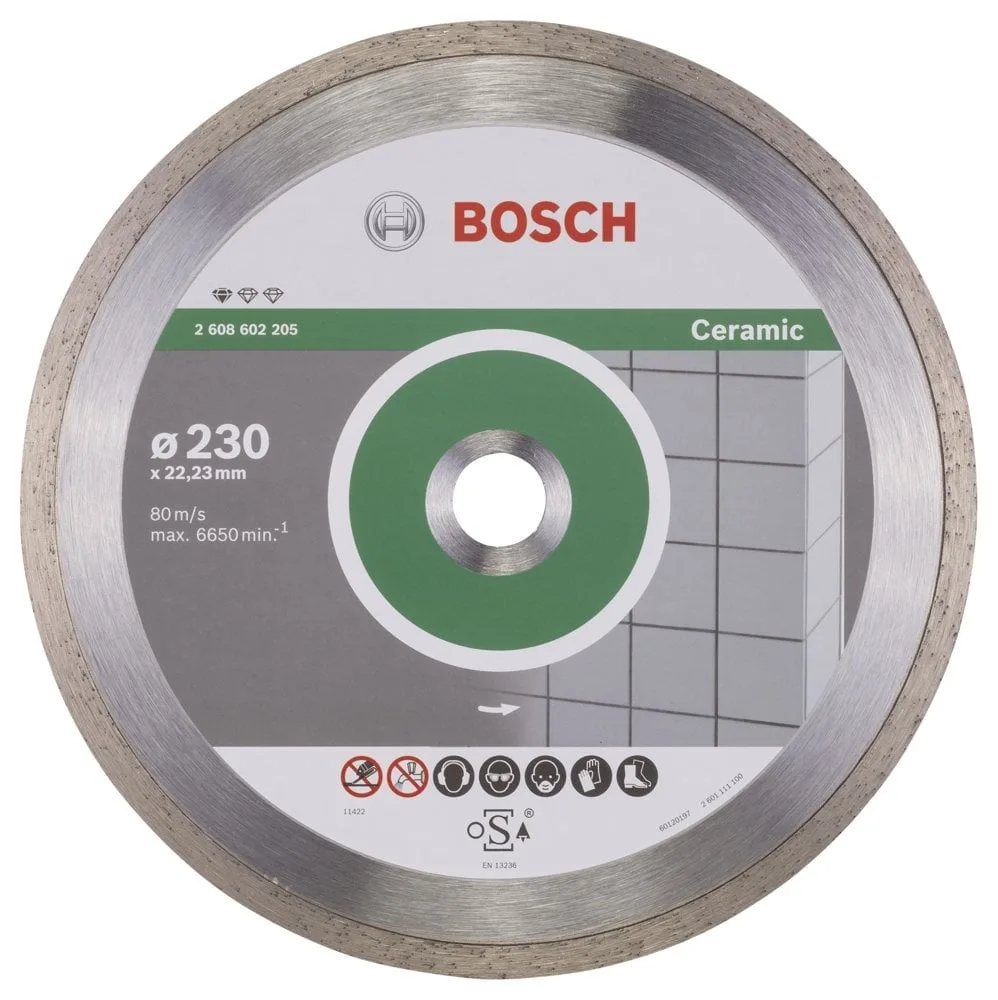 Bosch - Standard Seri Seramik İçin Elmas Kesme Diski 230 mm