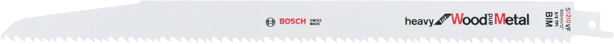 Bosch - Heavy Serisi Ahşap Ve Metal için Panter Testere Bıçağı S 1210 VF - 5'li