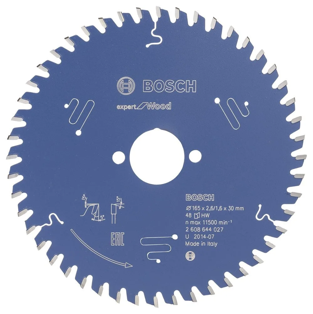 Bosch - Expert Serisi Ahşap için Daire Testere Bıçağı 165*30 mm 48 Diş