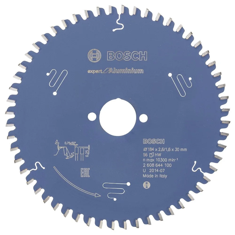 Bosch - Expert Serisi Alüminyum için Daire Testere Bıçağı 184*30 mm 56 Diş