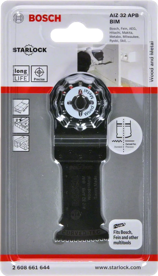Bosch - Starlock - AIZ 32 APB - BIM Ahşap ve Metal İçin Daldırmalı Testere Bıçağı 1'li