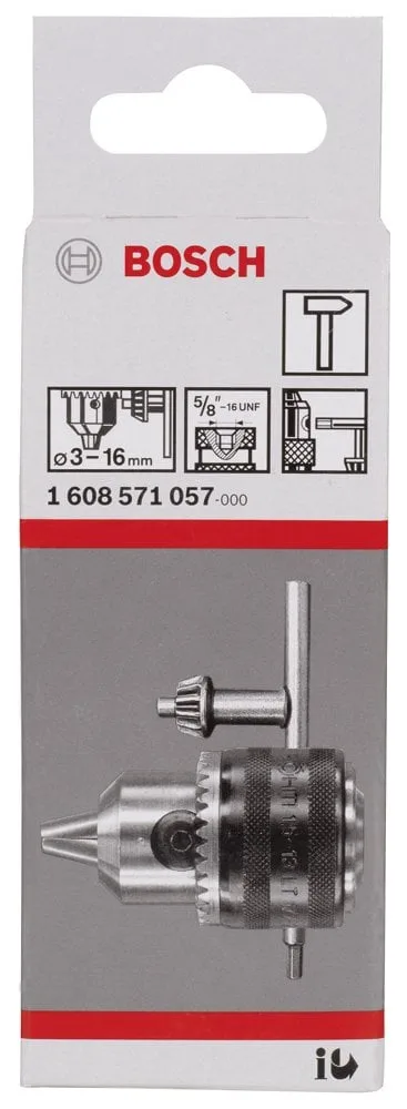 Bosch - 3-16 mm - 5/8''-16 Anahtarlı Mandren