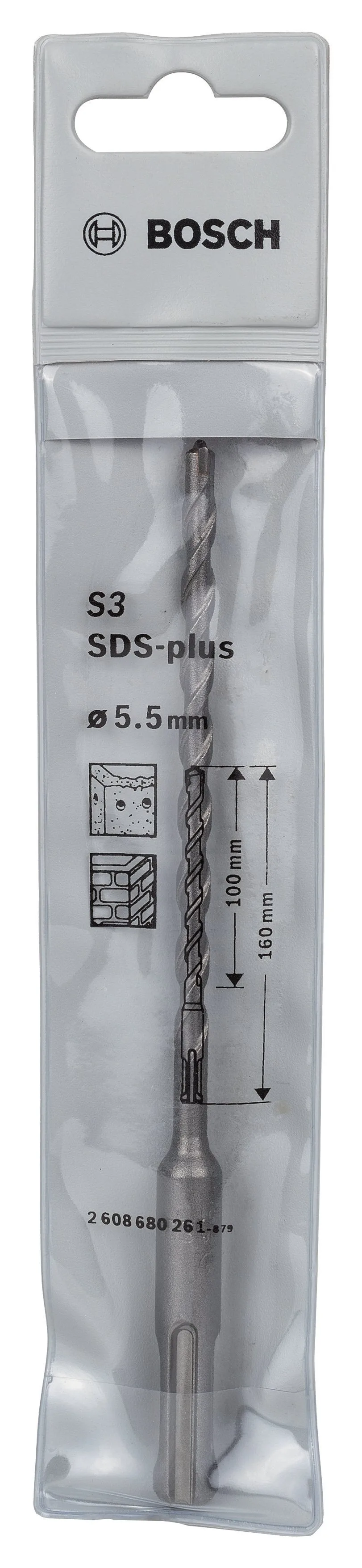 Bosch - Plus-1 Serisi, SDS-plus Kırıcı Delici Matkap Ucu 5.5*160 mm