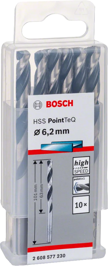 Bosch - HSS-PointeQ Metal Matkap Ucu 6,2 mm 10'lu