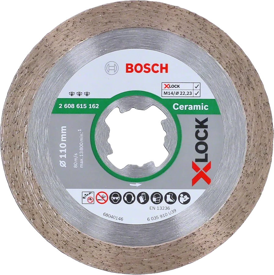 Bosch - X-LOCK - Best Serisi Seramik İçin, Elmas Kesme Diski 110 mm