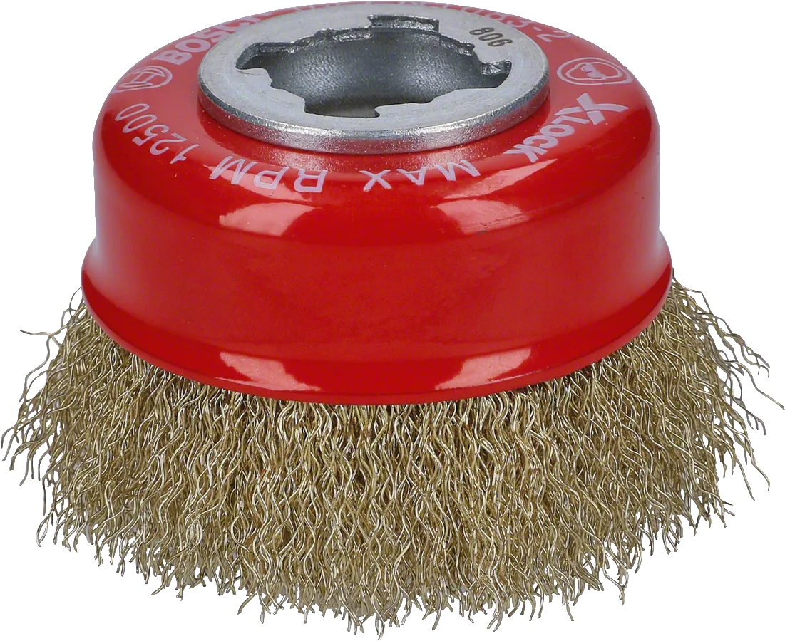 Bosch - X-LOCK - Clean Serisi Metal İçin Saçaklı Pirinç Tel Fırça 70*0,3 mm