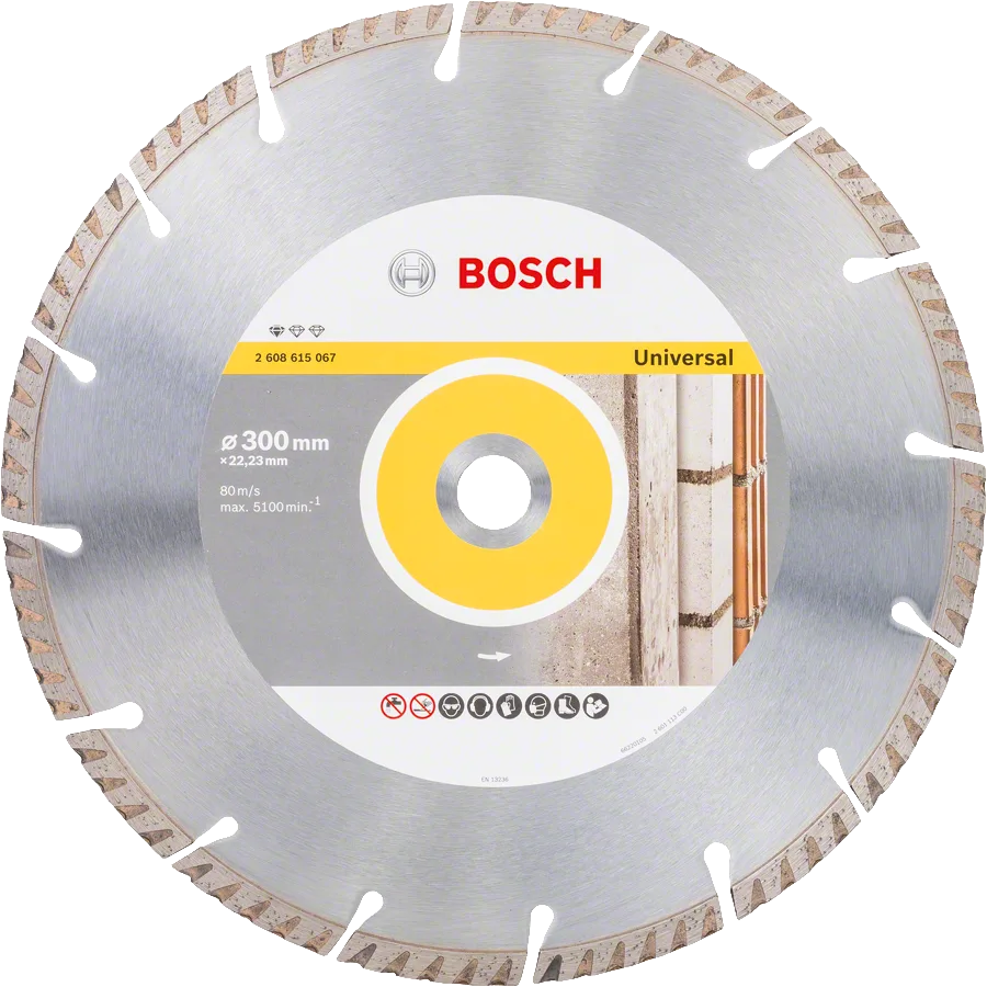 Bosch - Standard Seri Genel Yapı Malzemeleri İçin Elmas Kesme Diski 300 mm