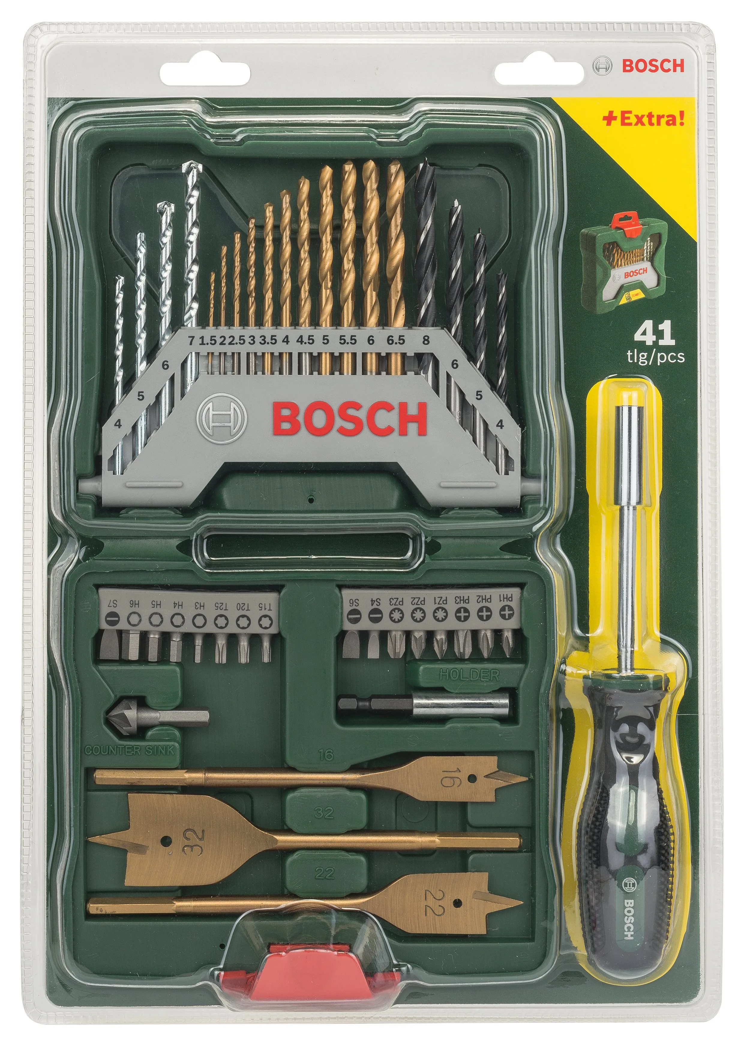 Bosch - X-Line 40 Parça Titanyum Tornavidalı Karışık Aksesuar Seti