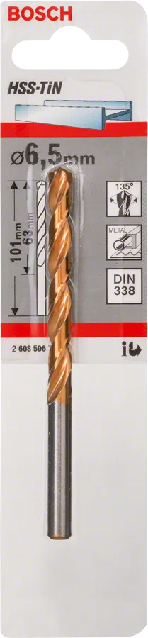 Bosch - HSS-TiN Metal Matkap Ucu 6,5*101 mm