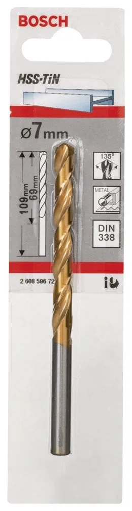 Bosch - HSS-TiN Metal Matkap Ucu 7*109 mm