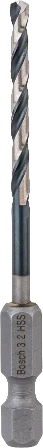 Bosch - Altıgen Şaftlı - Impact Control - HSS Metal Matkap Ucu 3,2*75mm