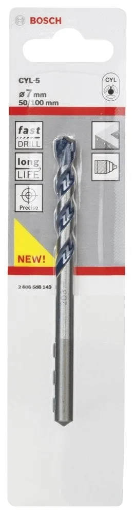 Bosch - cyl-5 Serisi, Blue Granite Turbo Beton Matkap Ucu, 7*100 mm